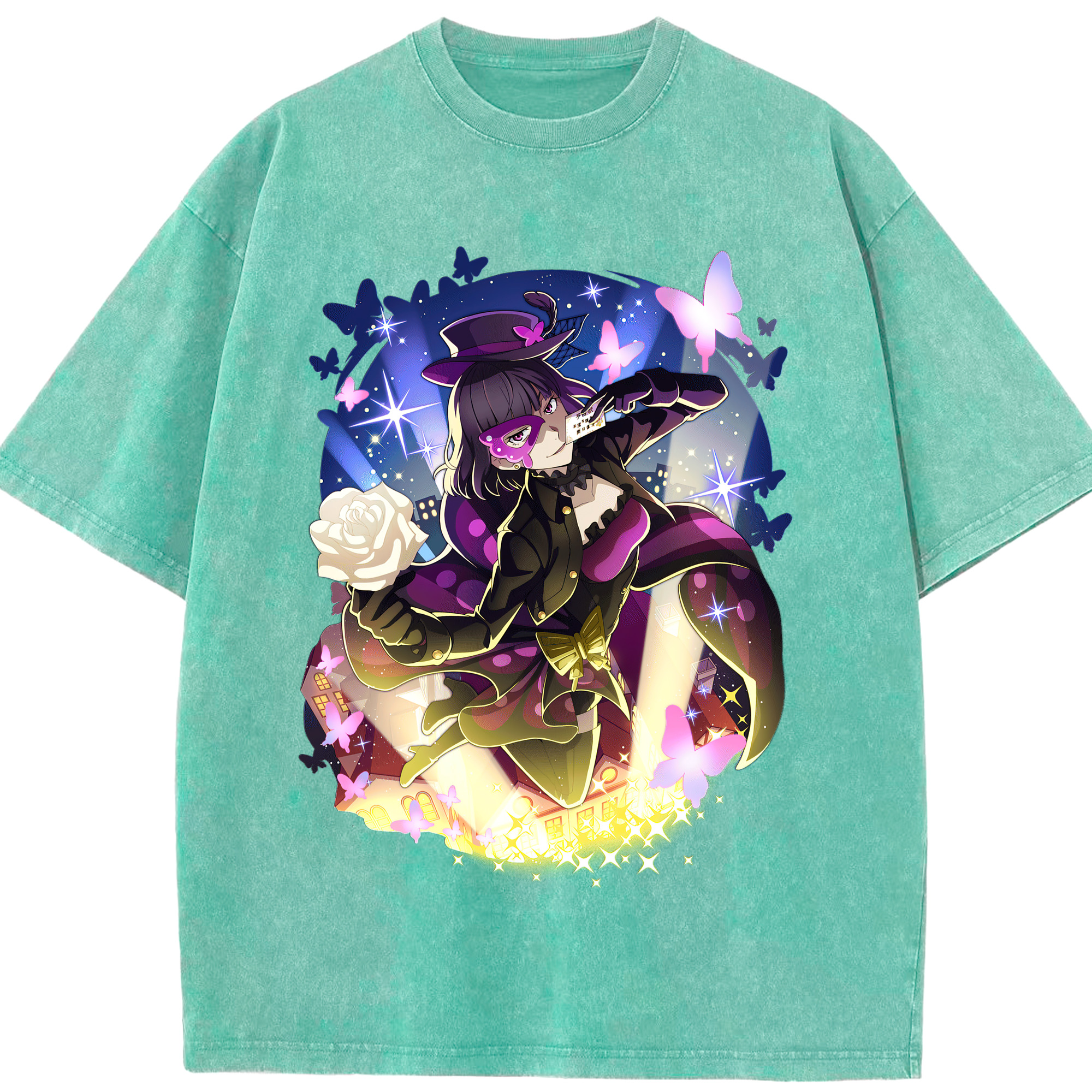 文豪ストレイドッグス Bungo Stray Dogs 綿100% ヴィンテージ風 半袖Tシャツ（フロントプリント）